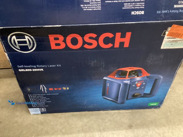 Lot 49-5542988 - Bosch 1000-ft Red 360-Degree Self-Leveling Rotary Laser Level Kit Unused