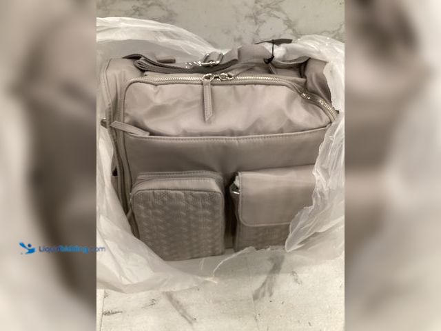 Lot 49-5551997 - MODRN, Stylish Diaper Bag, 5 Exterior Pockets (Gray) Unused
