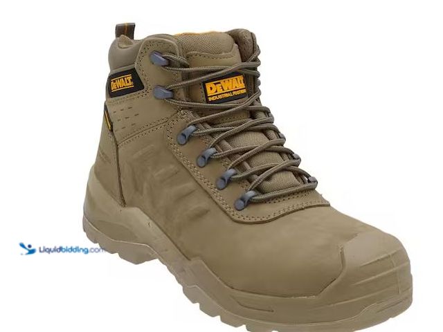 Lot 49-1568824 - DEWALT Men's Lloyd Waterproof 6 in. Work Boot Steel Toe Sand Size 12 Model # DXWP10053X-120-STN, Unu...