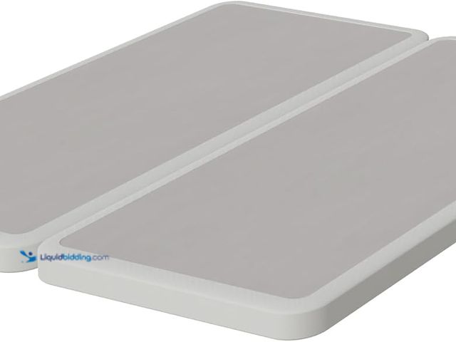 Lot 49-5544098 - Nutan, 2-Inch Sturdy Wood Box Spring for Mattress Support - Durable and Fully Assembled, Natural Woo...