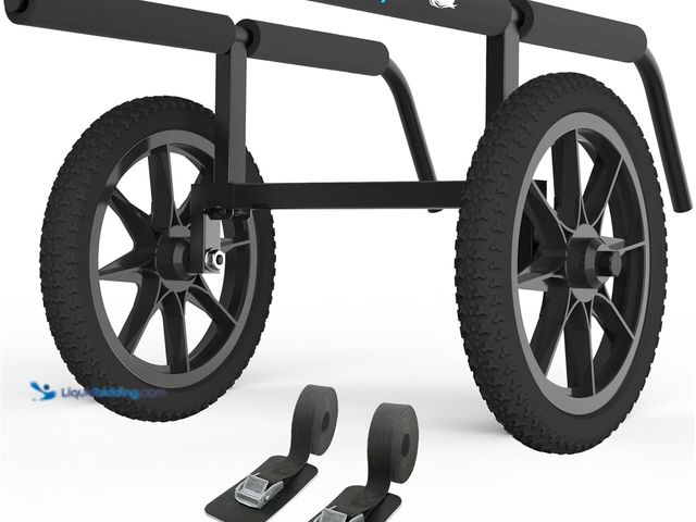 Lot 49-5420848 - GanFindX Kayak Cart Canoe Trolley Carrier Kayak Accessories Transport Dolly with Solid Foam Wheels D...