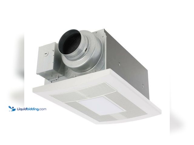 Lot 49-5410351 - Panasonic WhisperWarm DC 50-80-110 CFM Ceiling Exhaust Fan with LED Light/Night Light and Heater. [M...