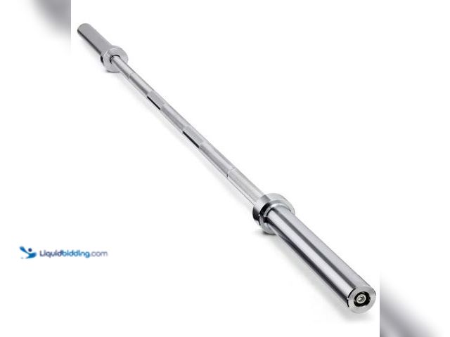 Lot 49-5443044 - Amazon Basics 7ft Olympic Barbell Bar, 2" Diameter. Model #B0DRBN5BTV. Unused.