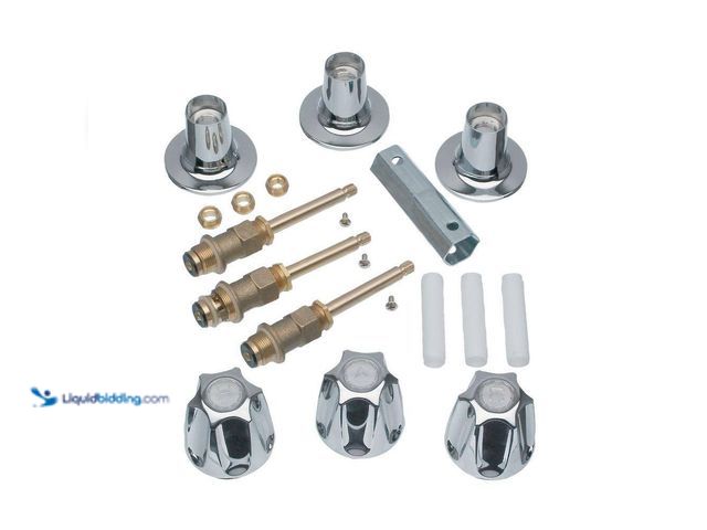 Lot 49-5463823 - DANCO
3-Handle Tub and Shower Wall Mount Trim Kit for Price Pfister Verve Faucets in Chrome (Valve ...