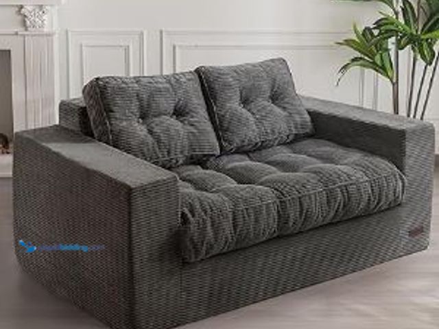Lot 49-1513486 - MAXYOYO, 31" X 25" X 57",  Bean Bag Chair for Adults, Upholstered Floor Sofa with Armrests, Loveseat...