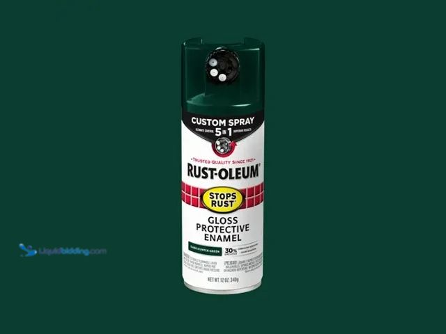 Lot 49-1627380 - Lot of (5) Rust-Oleum 376902 Stops Rust Custom Spray 5 in 1 Dark Hunter Green Gloss 12 oz Model #0 0...