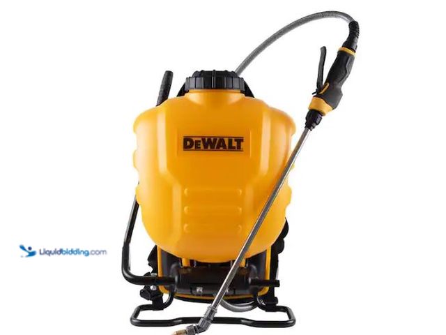 Lot 49-1627569 - DEWALT 4 Gal. Backpack Sprayer Model # DXSP190652, Slightly Used  Ref#PA0715