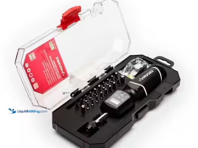 Lot 49-1578092 - Husky 8-40 in./lbs. 1/4 in. Drive Electronic Torque Screwdriver, Model # H4DETSD, Slightly used, Has...