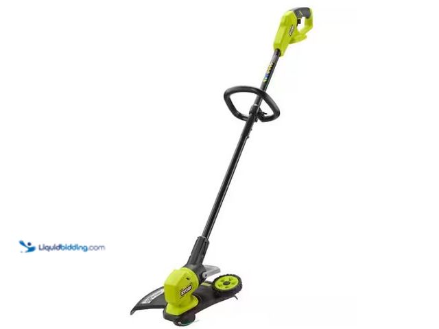 Lot 49-1546835 - RYOBI ONE+ 18V 13 in. Cordless Battery String Trimmer/Edger (Tool Only), Model # P20018BTL, Slightly...