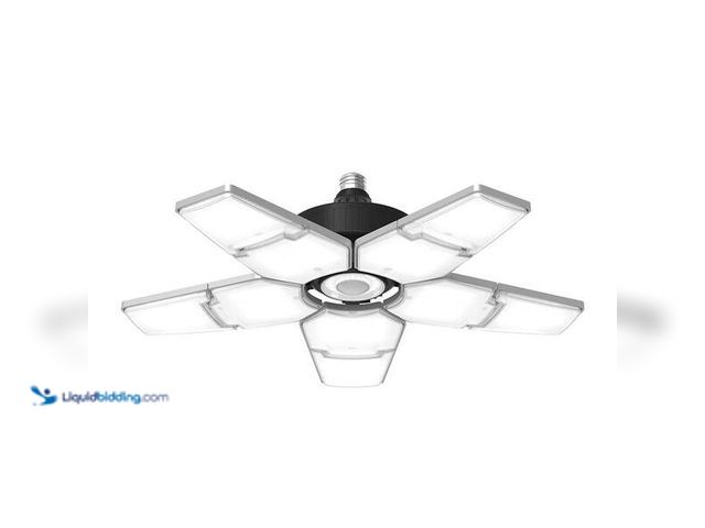 Lot 49-5446961 - BEYOND BRIGHT
40-Watt Motion-Activated LED Garage Light with 10-Adjustable Panels, 372 LED Bulbs. I...