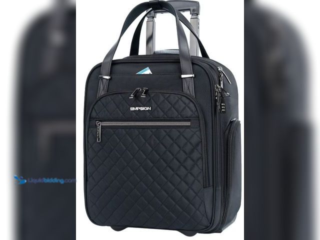 Lot 49-5436467 - EMPSIGN Underseat Carry On Wheeled - 16" Carry on Bag with Wheels Multi-functional Lightweight Rolli...