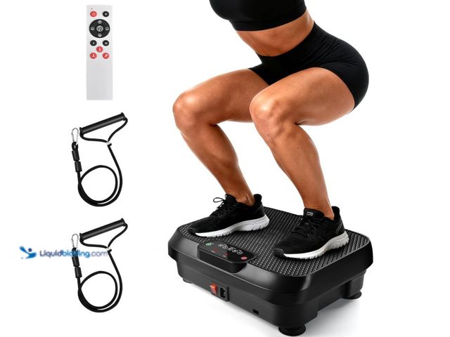 Lot 49-3431452 - Vibration Plate Exercise Machine for Lymphatic Drainage Weight Loss, Whole Body Workout Vibration Fi...