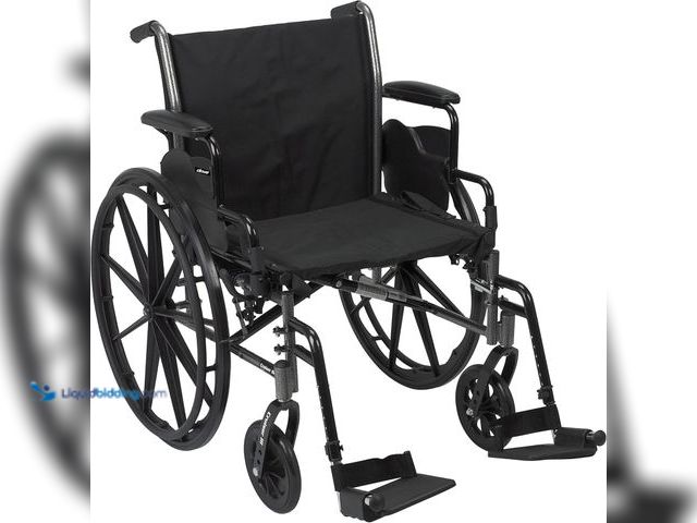 Lot 49-5410900 - Drive Medical Cruiser III Light Weight Wheelchair with Flip Back Removable Arms, Desk Arms, Swing Aw...