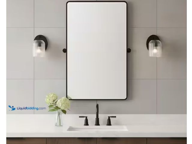 Lot 49-1566685 - Generation Lighting Eisele 5 in. W x 8 in. H 1-Light Midnight Black Dimmable Wall Sconce with No Bul...