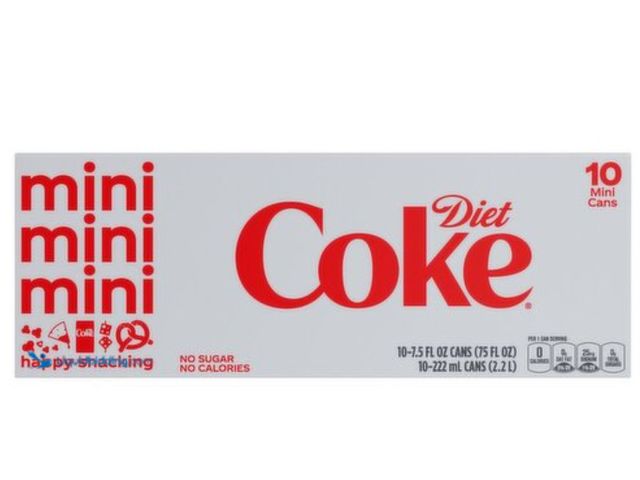 Lot 49-3565508 - Diet Coke Soda Soft Drink Fridge Pack Mini Cans, 7.5 fl oz, 10 Pack. NEW. BB JAN2025.