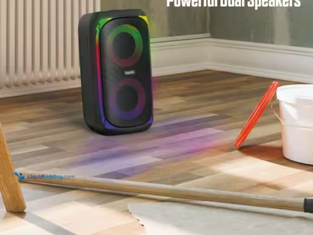 Lot 49-3611922 - Tzumi Super Bass Jobsite Speaker, Model # 9525HD, Slightly used, No charger, No attachments, Powers ...