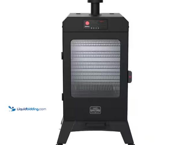 Lot 49-1574989 - Nexgrill Oakford 1400 Pellet Grill Vertical Smoker in Black, Model # 910-0013, Used, Dirty from use,...