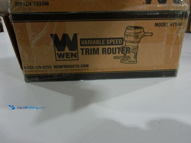 Lot 49-2006017 - WEN RT1460 6-Amp Handheld 1/4-Inch Variable Speed Laminate Trim Router for Woodworking, Model # B0BK...