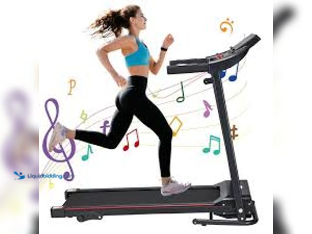 Lot 49-5489212 - Aukfa AK-SF02-017 Folding Treadmill with Incline. Unused and powers on. Comes with hardware