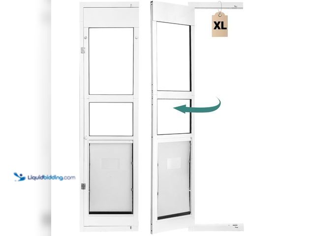Lot 49-3465315 - XL Dog Door for Sliding Glass Door - 81 3/4 Inch Doggy Door for Large - Extra Large Sliding Door Dog...