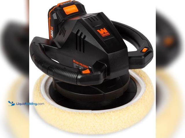 Lot 49-2001170 - WEN 20V Max Cordless 10-Inch Random Orbital Polisher and Waxer Kit with 2Ah Battery, Charger, and Bo...