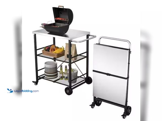 LiquidBidding - Lot 49-1541417 - VEIKOUS 3- Shelf Stainless Steel