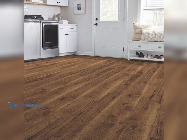 Lot 49-5520672 - TrafficMaster
Fawn Pore Hickory 7mm T x 8 in. W Laminate Wood Flooring (23.91 sq.ft./case) Internet ...