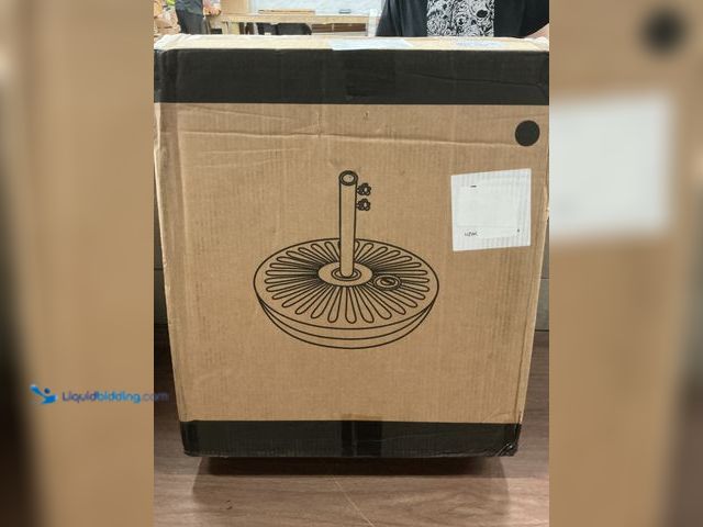Lot 49-3511718 - Weighted Plastic Patio Umbrella Base In Black (Unused) NO Factory Pic