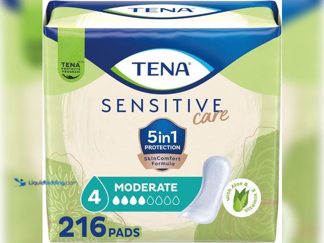 Lot 49-5544310 - TENA Sensitive Care Incontinence Pads, Bladder Control & Postpartum for Women, Moderate Absorbency, ...