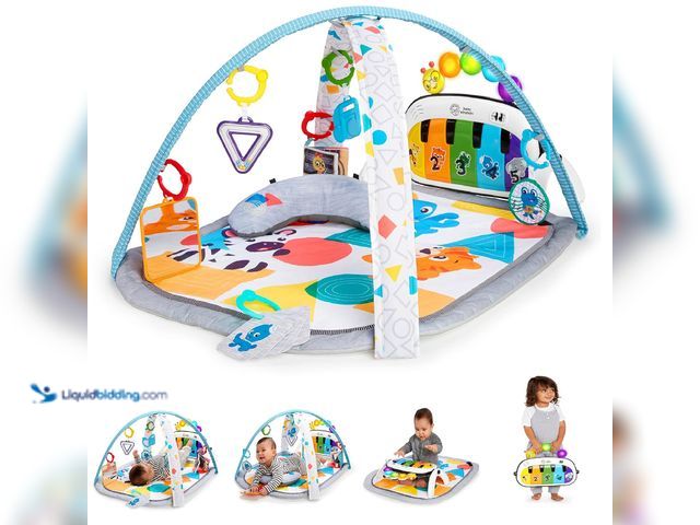 Lot 49-5413787 - Baby Einstein 4-in-1 Kickin' Tunes Music and Language Play Gym and Piano Tummy Time Activity Mat USE...