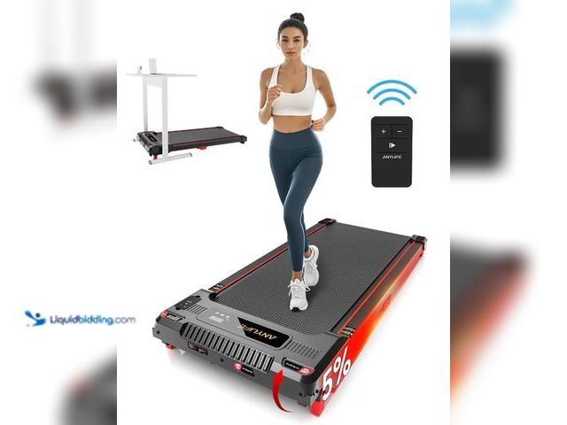 Lot 49-1550172 - Anylife Portable Incline Walking Pad - 330lb Capacity, 2.5HP Under Desk Treadmill with LED Display &...