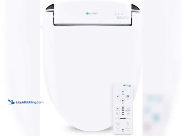 Lot 49-5485958 - Brondell Swash SE600 Bidet Toilet Seat, Fits Round Toilets, White – Oscillating Stainless-Steel Nozz...