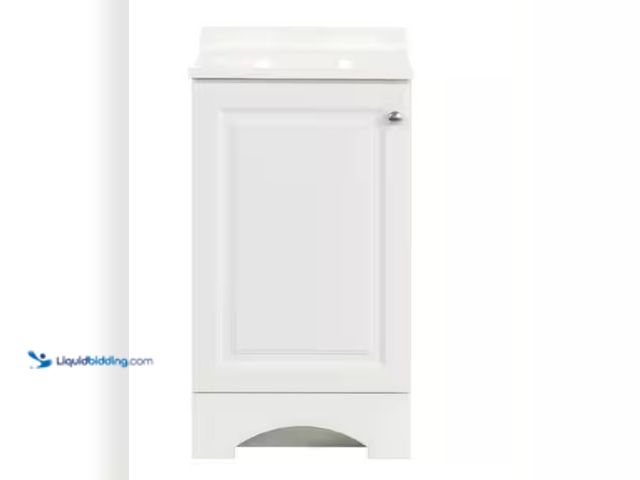 Lot 49-5580771 - Glacier Bay
19 in. Single Sink White Freestanding Bath Vanity with White Cultured Marble Top (Assem...