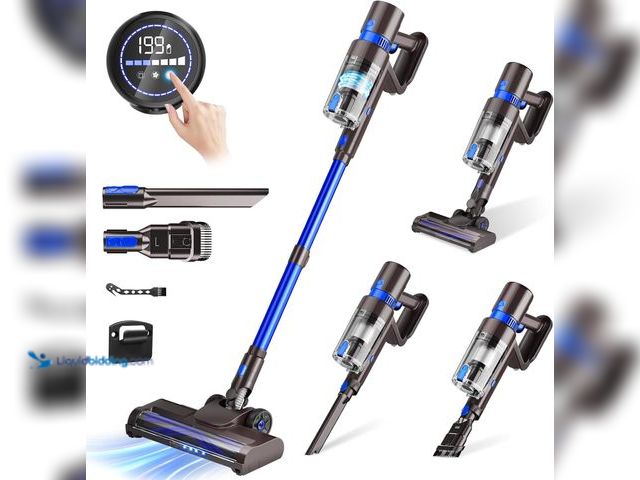Lot 49-5437925 - Cordless Vacuum Cleaner, 550W 45KPA 50Min Vacuum Cleaners for Home, Self-Standing Stick Vacuum with ...