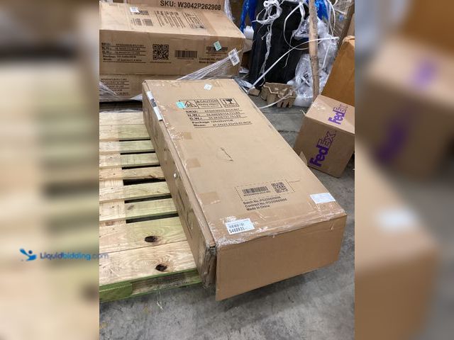 Lot 49-5460931 - 2-Combination White Wood 63.3 in. W 6-Door Big Armoires with 2 Hanging Rods, 3-Drawers, Shelves 74.8...