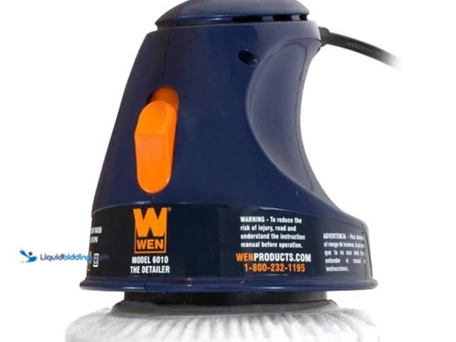 Lot 49-2004533 - WEN 6-inch Random Orbit Waxer / Polisher, Model # 6010, Used, Has white cover, Works.  Ref#WEN0629
