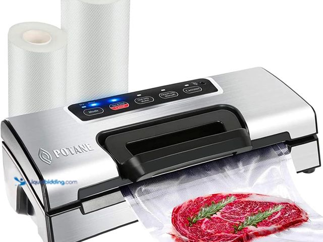 Lot 49-5408514 - Precision Vacuum Machine,Pro Food Sealer with Built-in Cutter and Bag Storage. [ASIN: B08QGX549G] Us...