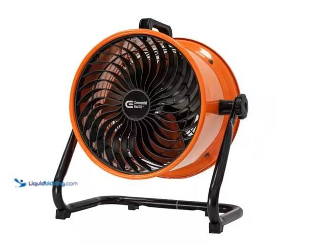 Lot 49-1575641 - Commercial Electric 10 in. 3-Speed High Velocity Turbo Fan, Model # SFD-250B, New  Ref#AHDSB0205