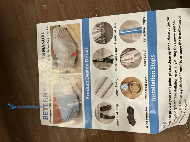 Lot 49-5463703 - Car Cover (cotton liner) (gray) Unused