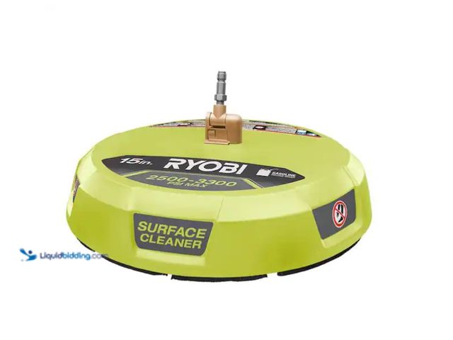 Lot 49-1571302 - RYOBI 15 in. 3300 PSI Surface Cleaner for Gas Pressure Washer, Model # RY31SC01, Slightly used  Ref#...