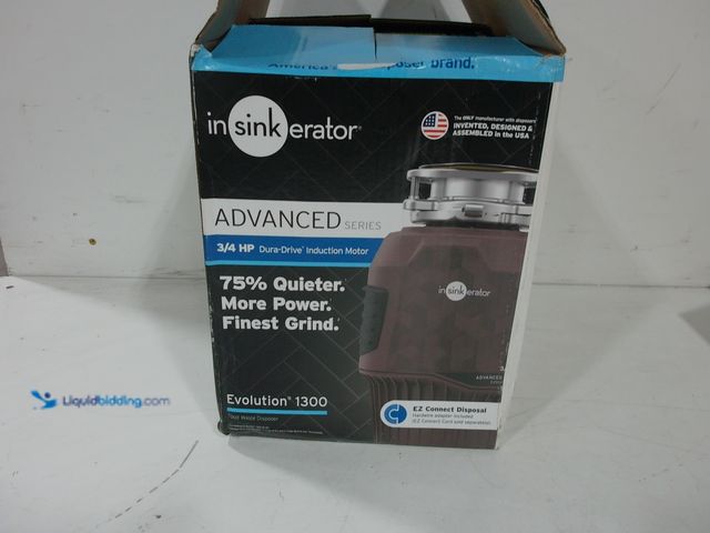Lot 49-2020901 - InSinkErator Evolution 1300, 3/4 HP Garbage Disposal, Advanced Series EZ Connect Continuous Feed Foo...