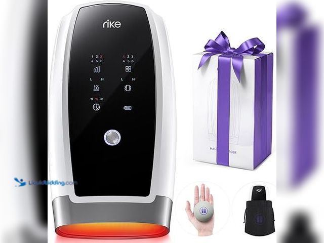 Lot 49-5438108 - RIKE Hand Massager, 6 Modes 6 Intensities Hand Massager with Heat and Compression Arthritis and Carp...