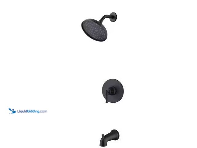 Lot 49-5580897 - Glacier Bay
Oswell Single Handle 1-Spray Tub and Shower Faucet 1.8 GPM in Matte Black (Valve Includ...