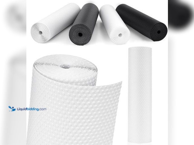 Lot 49-3512521 - Drawer Liners, Waterproof Shelf Liner, Anti-Slip Non-Adhesive BPA Free Kitchen Cupboard Cabinet Line...
