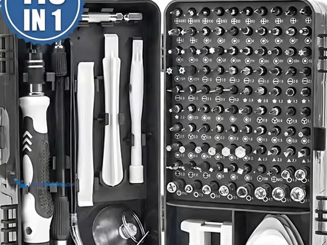 Lot 49-1975731 - New 116 PCS  All in 1 Magnetic Screwdriver Bit Kit, Mini Precision Screwdriver Set.