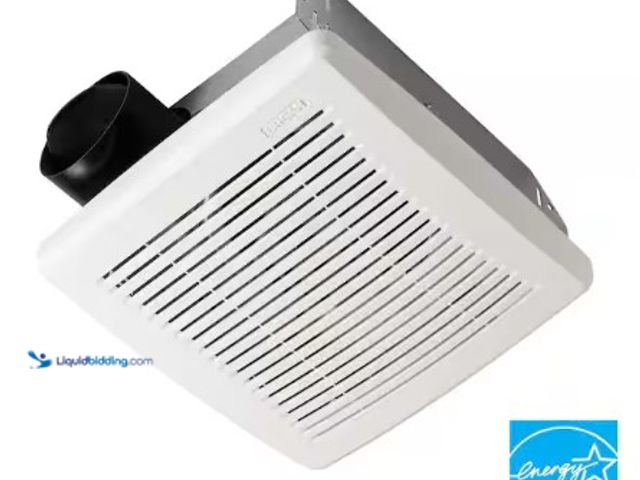 Lot 49-3631237 - Broan-NuTone 50 CFM Ceiling Bathroom Exhaust Fan with No‑Cut Installation, Quiet Operation, Model # ...
