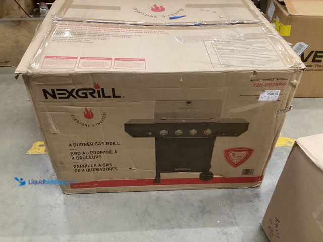 Lot 49-5551699 - Nexgrill 4 Burner Gas Grill, Model:720-0925PG, Unused with hardware and scuffs