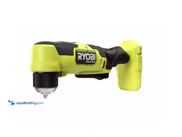 Lot 49-1548700 - RYOBI ONE+ HP 18V Brushless Cordless Compact 3/8 in. Right Angle Drill (Tool Only) Model # PSBRA02B,...