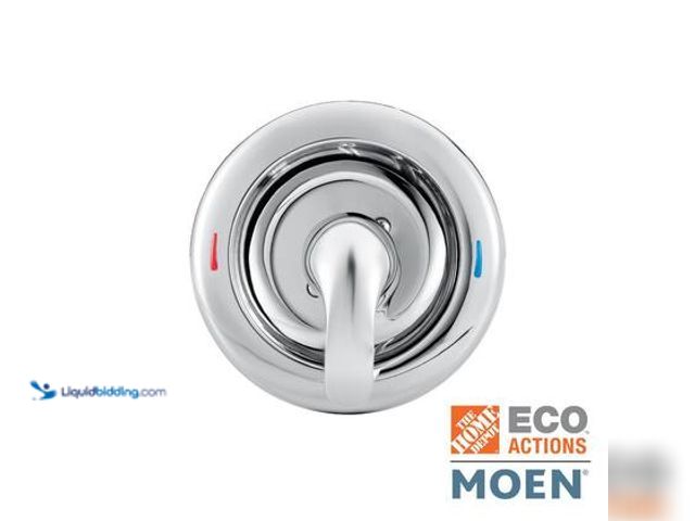 Lot 49-3565617 - MOEN Chateau Lever Posi-Temp 1-Handle Shower Valve Trim Kit in Chrome (Valve Not Included). Model # ...