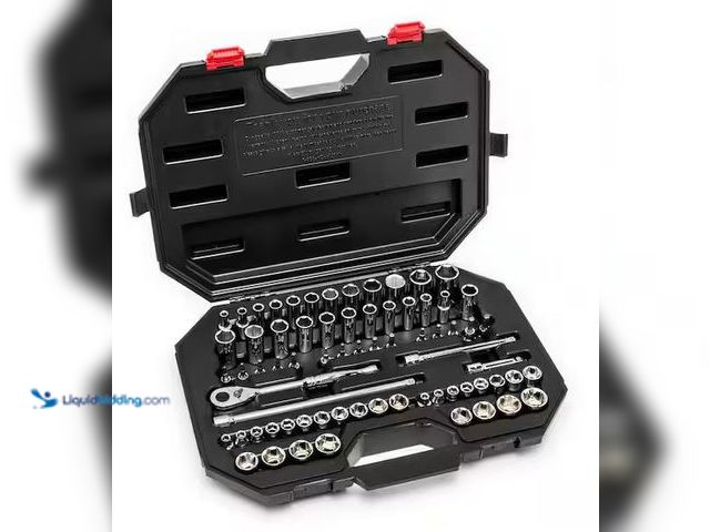 Lot 49-1556638 - Husky 3/8 in. Drive Mechanics Tool Set (70-Piece) Model # H70MTS3D, Used  Ref#SSB1201